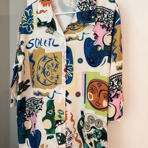 Patterned Shirt and shorts set